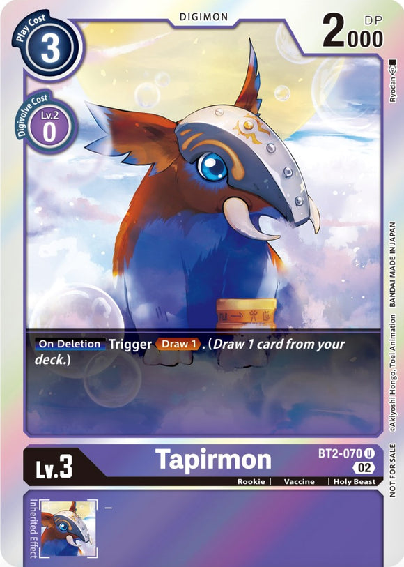 Tapirmon (Official Tournament Pack Vol.8) [BT2-070] [Release Special Booster 1.0] Foil