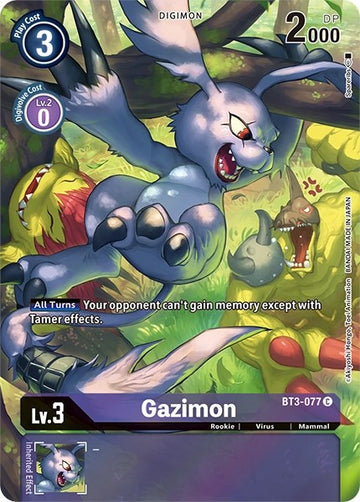 Gazimon (Alternate Art) [BT3-077] [Dimensional Phase] Foil