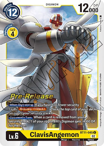 ClavisAngemon [BT11-045] [Dimensional Phase Pre-Release Cards] Foil