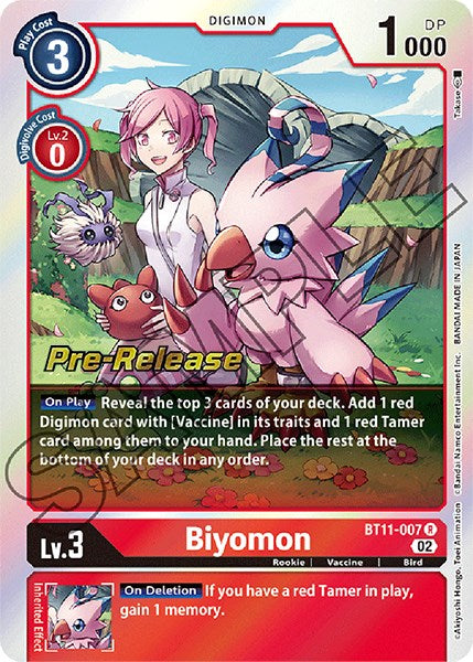 Biyomon [BT11-007] [Dimensional Phase Pre-Release Cards] Foil