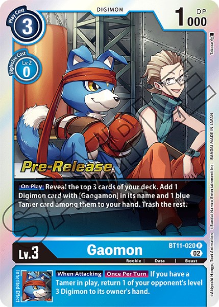Gaomon [BT11-020] [Dimensional Phase Pre-Release Cards] Foil