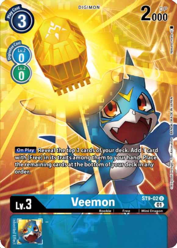 Veemon (Digimon Royal Knights Card Set) [ST9-02] [Starter Deck 09: Ultimate Ancient Dragon] Foil