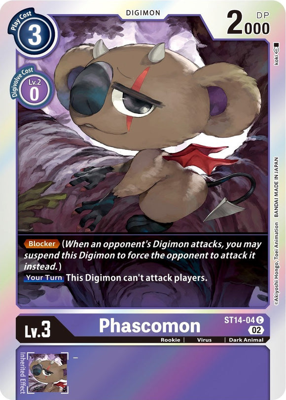 Phascomon [ST14-04] [Starter Deck 14: Beelzemon Advanced Deck Set] Foil