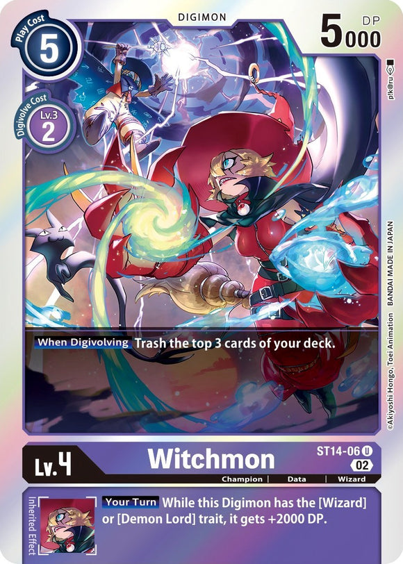Witchmon [ST14-06 U] [ Beelzemon Advanced Deck Set] Foil