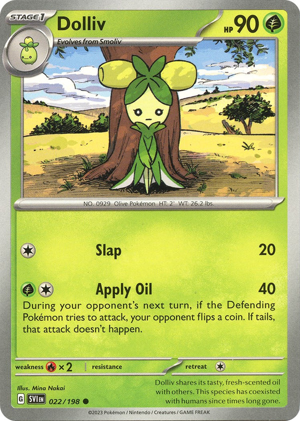 Dolliv [022/198] [Scarlet & Violet Base Set] Reverse Holofoil