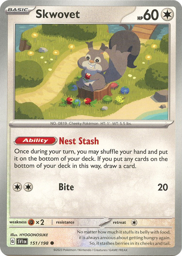 Skwovet [151/198] [Scarlet & Violet Base Set] Reverse Holofoil