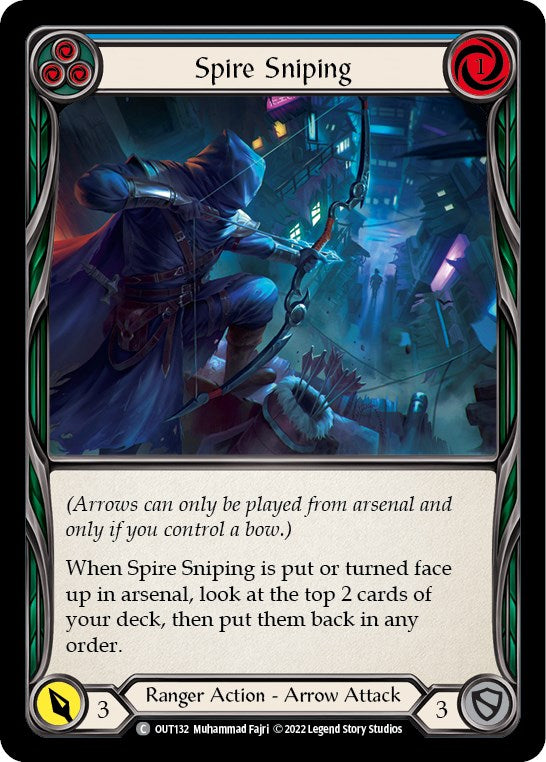 Spire Sniping (Blue) [OUT132] [Outsiders] Rainbow Foil