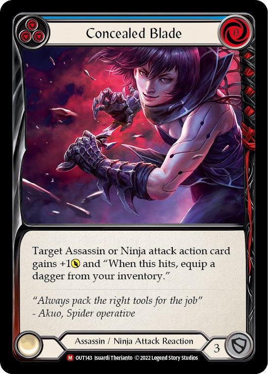 Concealed Blade [OUT143] [Outsiders] Rainbow Foil