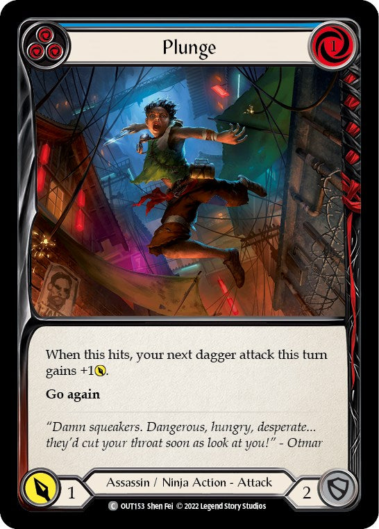 Plunge (Blue) [OUT153] [Outsiders] Rainbow Foil