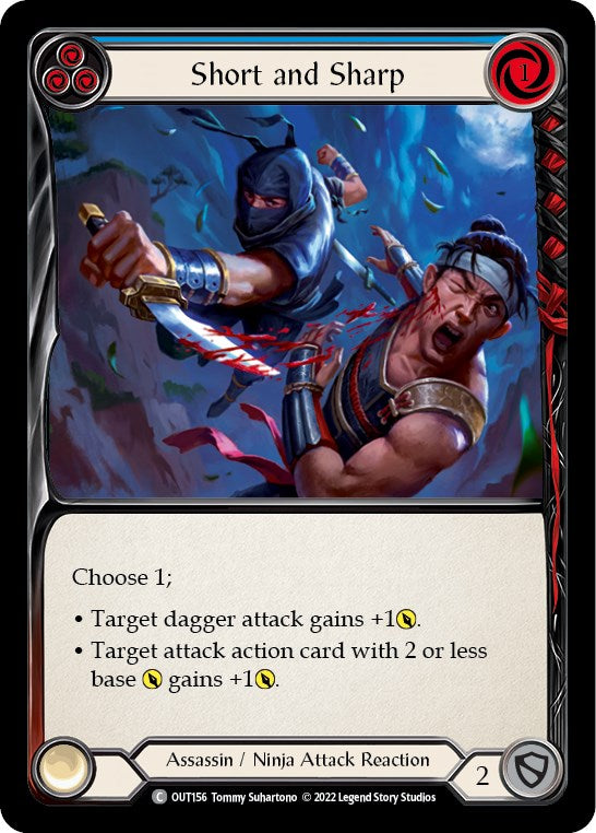 Short and Sharp (Blue) [OUT156] [Outsiders] Rainbow Foil