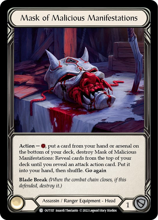 Mask of Malicious Manifestations [OUT157] [Outsiders]