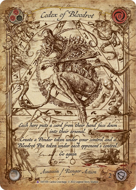 Codex of Bloodrot (Marvel) [OUT159] [Outsiders] Cold Foil