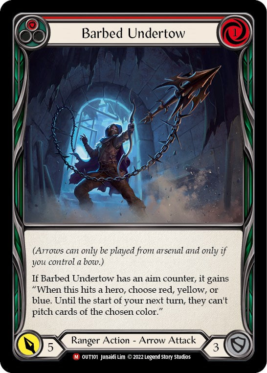 Barbed Undertow [OUT101] [Outsiders] Rainbow Foil