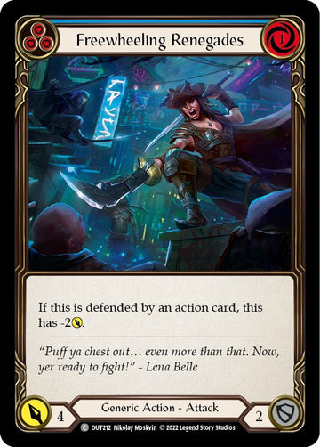 Freewheeling Renegades (Blue) [OUT212] [Outsiders] Rainbow Foil