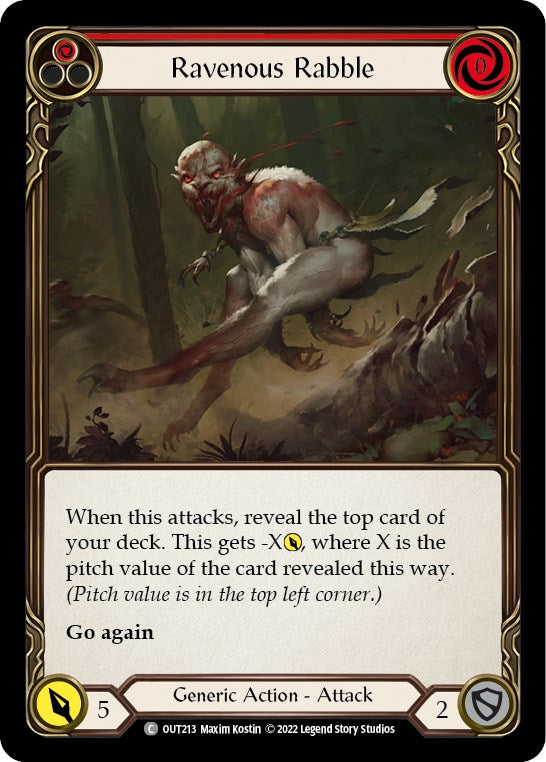 Ravenous Rabble (Red) [OUT213] [Outsiders]