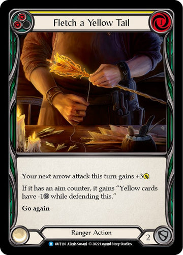 Fletch a Yellow Tail (Yellow) [OUT110] [Outsiders] Rainbow Foil