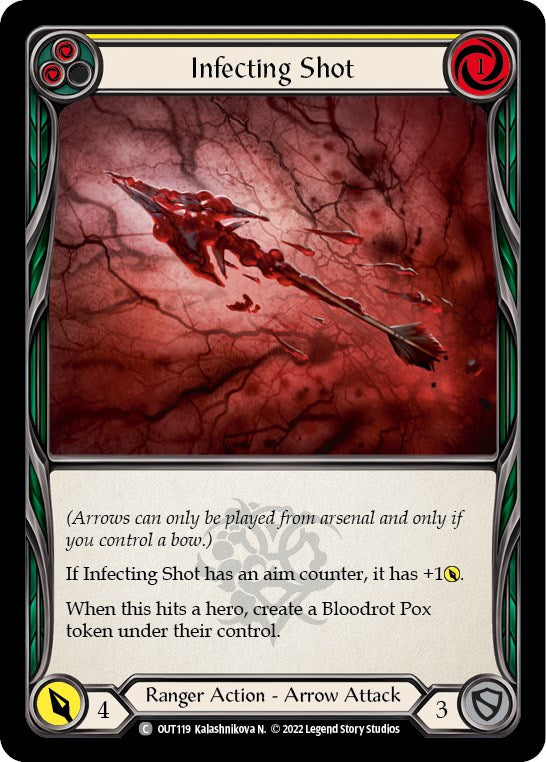 Infecting Shot (Yellow) [OUT119] [Outsiders] Rainbow Foil