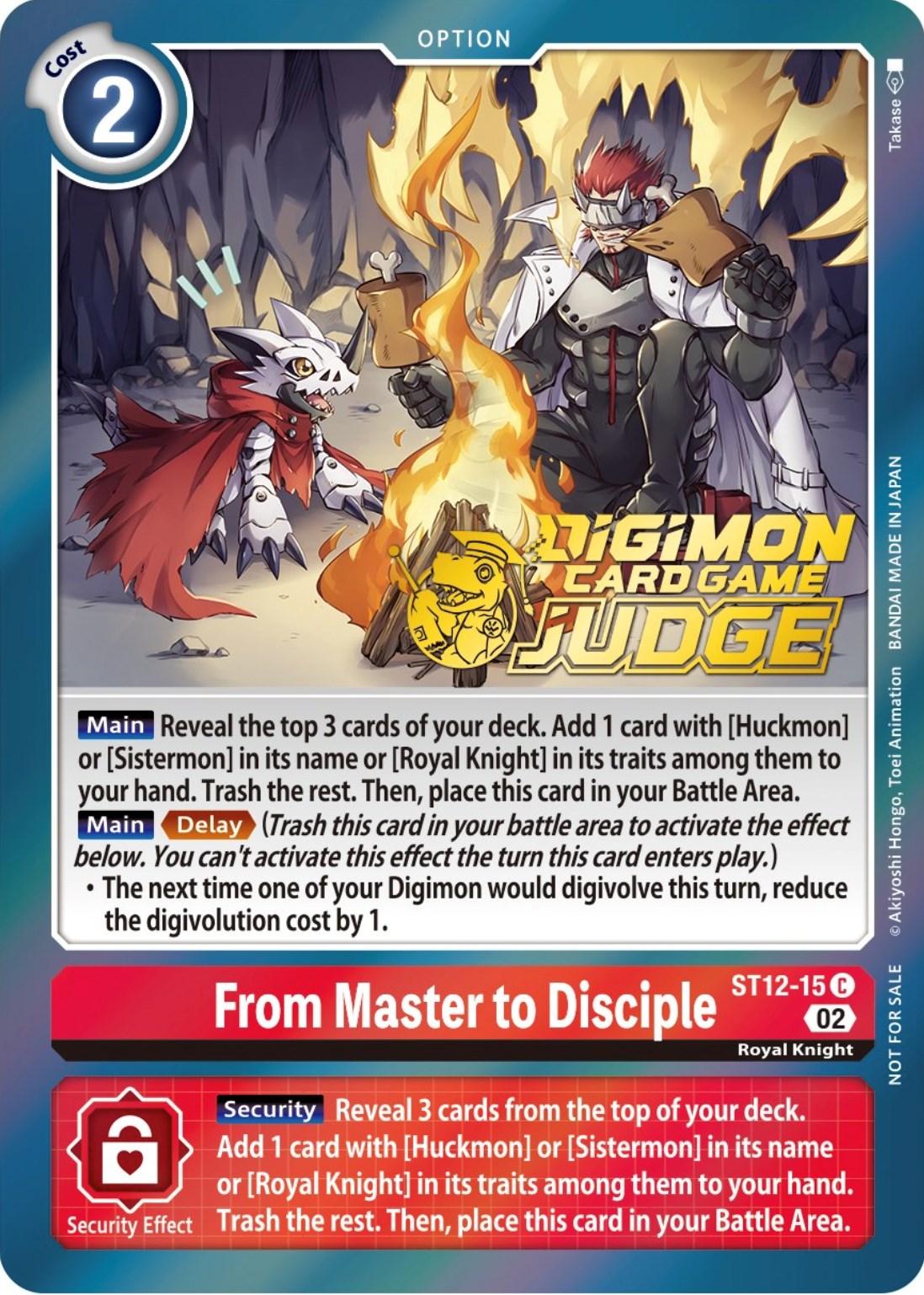 digimon card game jesmon From Master to Disciple (Judge Pack 3) [ST12-15] [Starter Deck 12: Jes