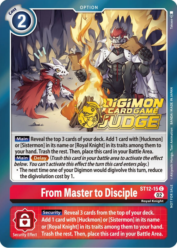 From Master to Disciple (Judge Pack 3) [ST12-15] [Starter Deck 12: Jesmon] Foil