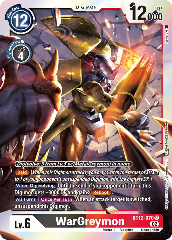 WarGreymon [BT12-070] [Across Time] Foil