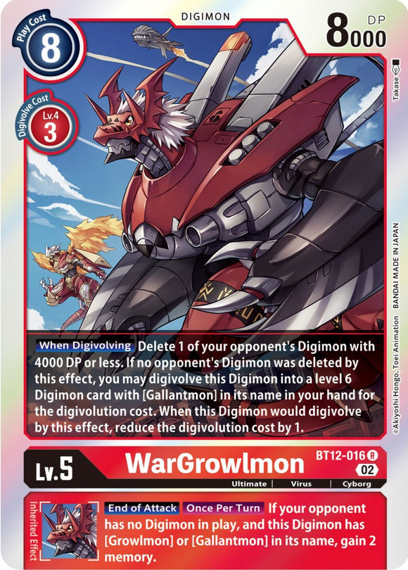 WarGrowlmon [BT12-016] [Across Time] Foil