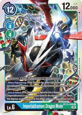Imperialdramon: Dragon Mode [BT12-030] [Across Time] Foil