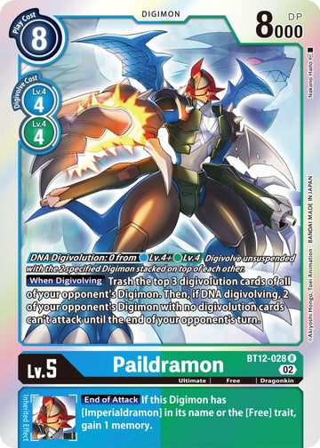 Paildramon [BT12-028] [Across Time] Foil