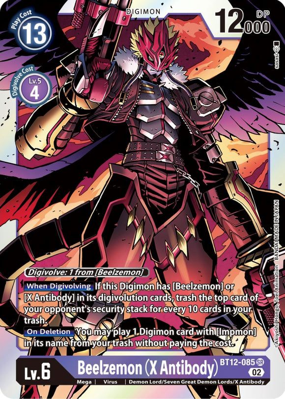 Beelzemon (X Antibody) [BT12-085] [Across Time] Foil
