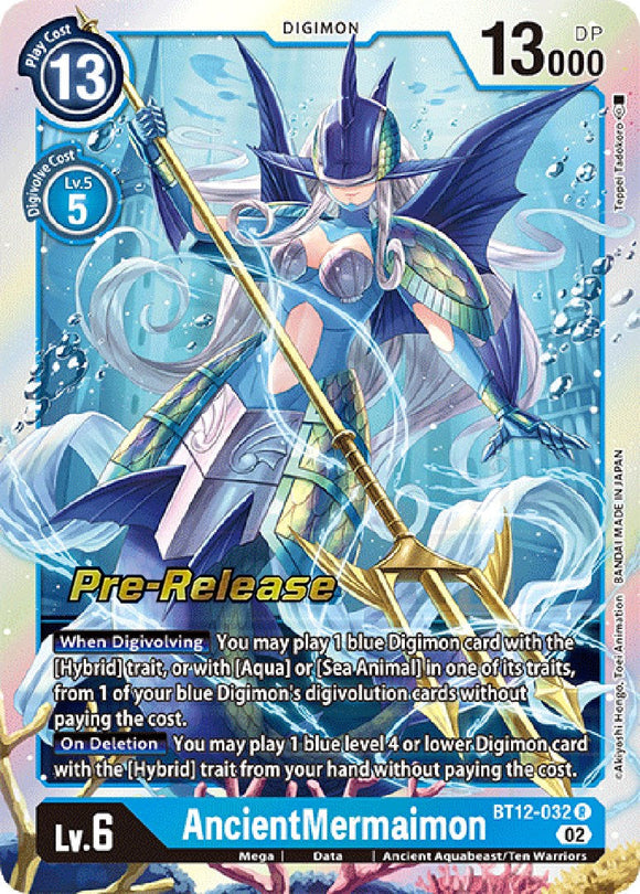 AncientMermaimon [BT12-032 R] [Across Time Pre-Release Cards] Foil