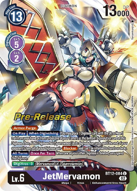 JetMervamon [BT12-084] [Across Time Pre-Release Cards] Foil