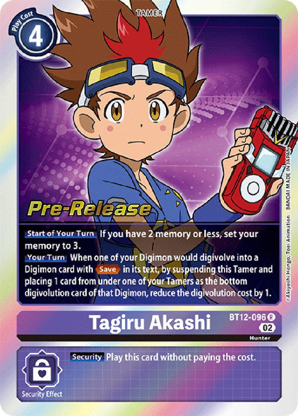 Tagiru Akashi [BT12-096] [Across Time Pre-Release Cards] Foil