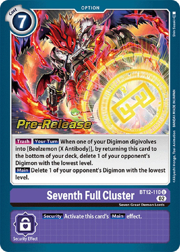 Seventh Full Cluster [BT12-110] [Across Time Pre-Release Cards] Foil