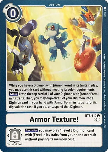 Armor Texture! [BT8-110 C] [Revision Pack Cards]