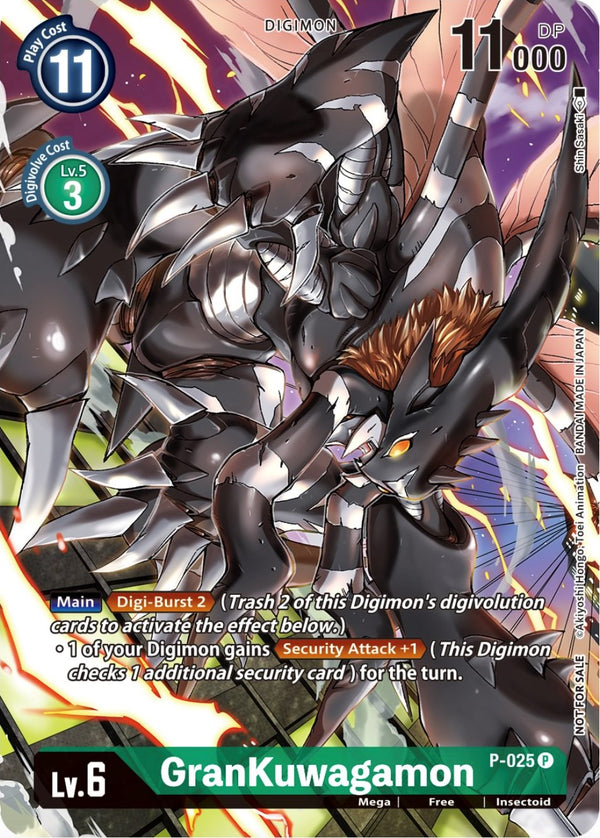 GranKuwagamon (Winner Pack Across Time) [P-025] [Digimon Promotion Cards]