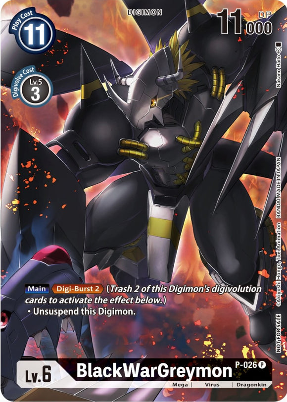 BlackWarGreymon (Winner Pack Across Time) [P-026] [Digimon Promotion Cards]