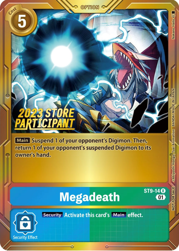 Megadeath (2023 Store Participant) [ST9-14] [Starter Deck 09: Ultimate Ancient Dragon] Foil
