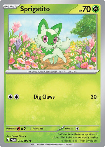 Sprigatito [013/193] [Paldea Evolved] Reverse Holofoil