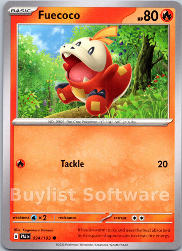 Fuecoco [034/193] [Paldea Evolved]