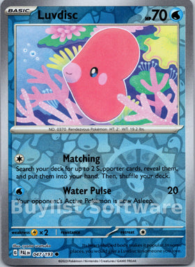 Luvdisc [047/193] [Paldea Evolved] Reverse Holofoil