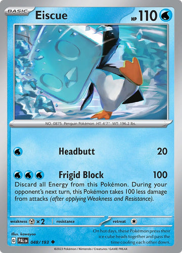 Eiscue [048/193] [Paldea Evolved] Reverse Holofoil