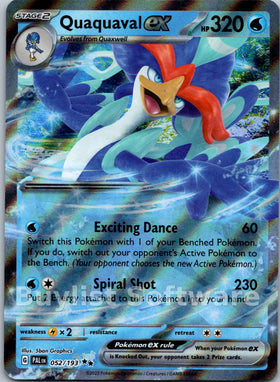 Quaquaval ex [052/193] [Paldea Evolved] Holofoil