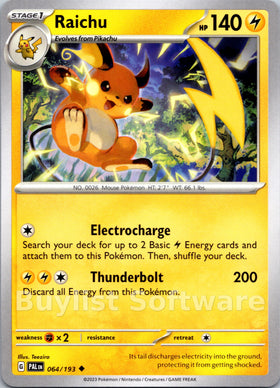 Raichu [064/193] [Paldea Evolved]