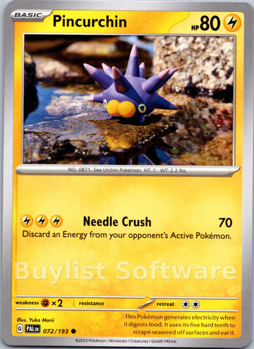 Pincurchin [072/193] [Paldea Evolved]