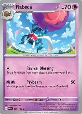 Rabsca [099/193] [Paldea Evolved] Reverse Holofoil