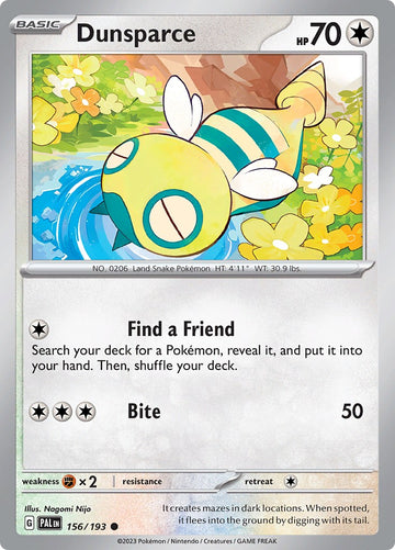 Dunsparce [156/193] [Paldea Evolved]