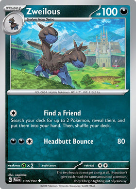 Zweilous [139/193] [Paldea Evolved]