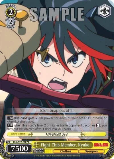 4d91944a-0b46-47fa-bea9-fb030e9bcfeb | ws-klk/s27-e007-r-nf-killlakill-rar-nm | Fight Club Member, Ryuko