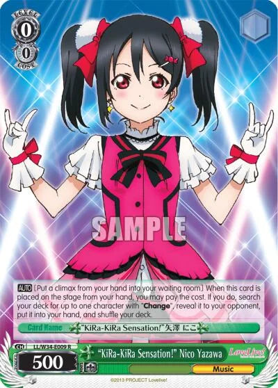 4d91944a-0b46-47fa-bea9-fb030e9bcfeb | ws-ll/w34-e009-r-nf-lovelivevol2-rar-nm | "KiRa-KiRa Sensation!" Nico Yazawa
