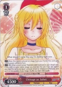 4d91944a-0b46-47fa-bea9-fb030e9bcfeb | ws-nk/w30-e055-r-nf-nisefalslove-rar-nm | Chitoge as Juliet