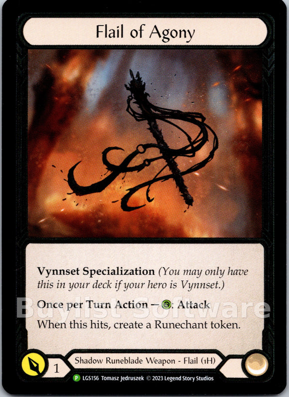 Flail of Agony - LGS156 [LGS156] [Flesh and Blood: Promo Cards] Cold Foil